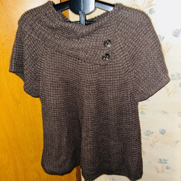 Worthington Sweaters Womens Worthington Brown Knit Pullover